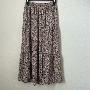 Maxi Floral Skirt with pockets